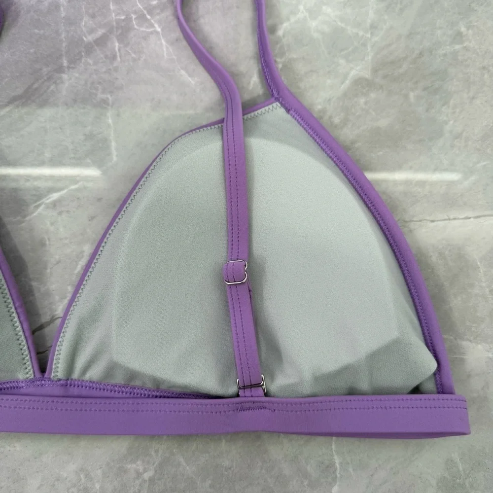 Women’s Speedo Triangle Bikini Top Adjustable Straps UPF 50+ Removable Pads XL